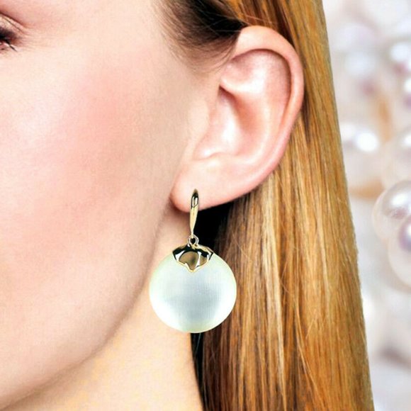 ALEXIS BITTAR Circle Drop Leverback Earrings - Picture 2 of 6